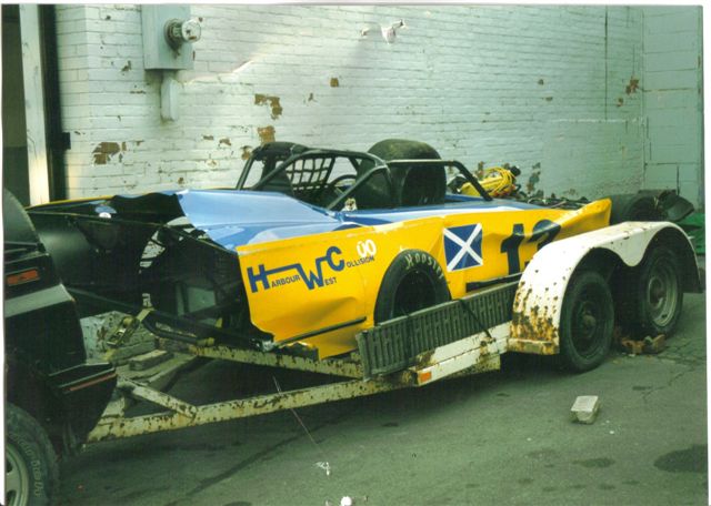 Rob Park's car after big crash